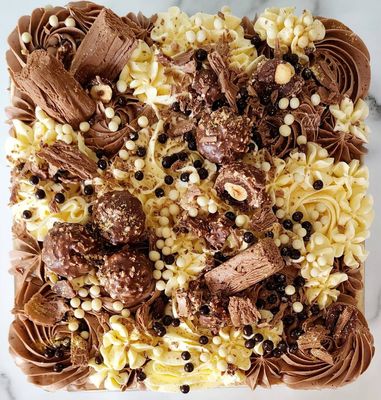 Tray Cake Luxe Nutella &amp; Ferrero Rocher