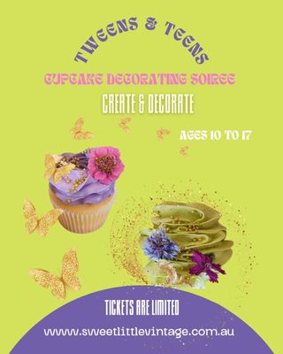 Tweens &amp; Teens Cupcake Decorating Soiree April 8th