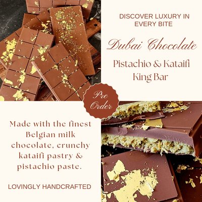 Dubai Crunchy Pistachio &amp; Kataifi Milk Chocolate Bar KING Size