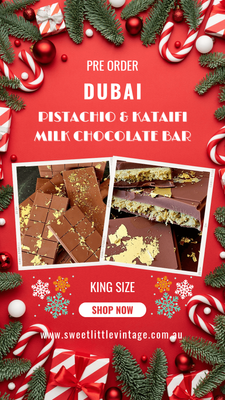 Dubai Crunchy Pistachio &amp; Kataifi Milk Chocolate Bar KING Size PRE ORDER FOR CHRISTMAS