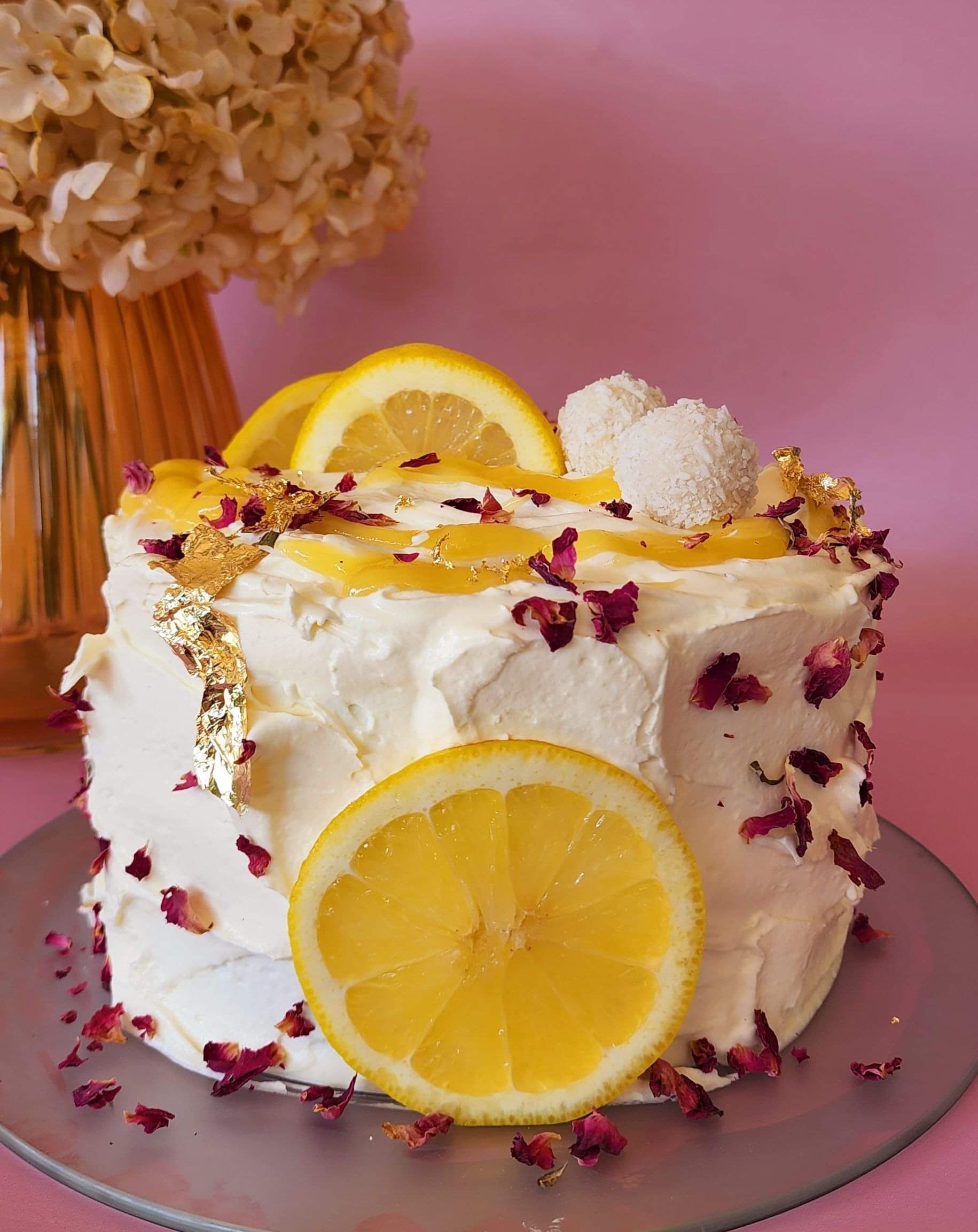 A classic favourite, the vanilla lemon curd cake is light, sweet and tangy 