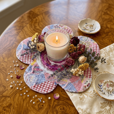 Designer Mini Mat FLORAL 25x25cm 015DORIS