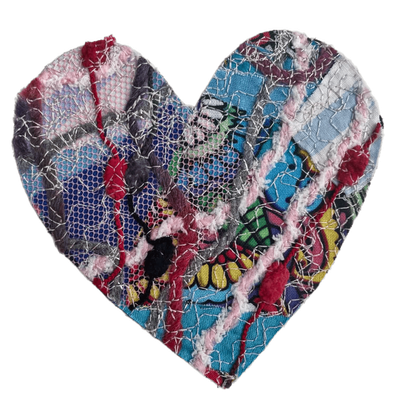 Revolutionary Patch- Iron on Heart ECLECTIC 11x11cm