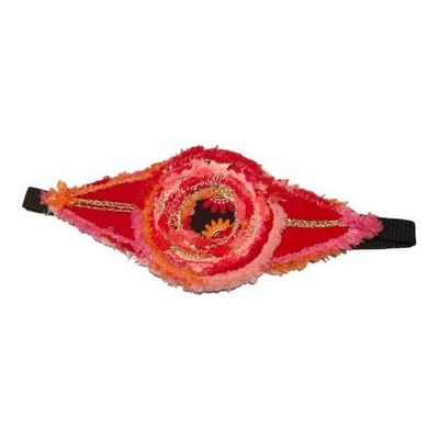 Deluxe adult Head Band 19x9cm Pink floral