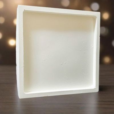 DIY Plaster Plate Small Square 10x10cm