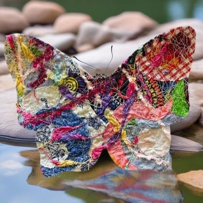 Animal Patch Butterfly sew/ glue 18x14cm multicoloured