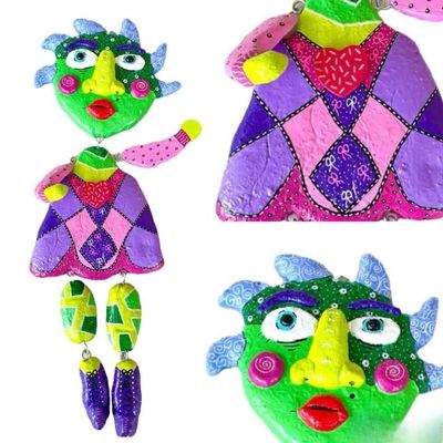 Concrete handmade sculpture - Salma 60x15cm