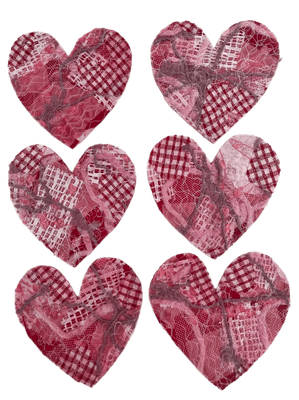 Revolutionary patch 6 pack 11x11cm (no iron on backing) ANNIKA Pink