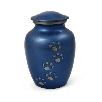 Heavenly Paws Pet urn Electric blue/Pewter