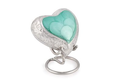 Ashes Jade Heart engraved keepsake