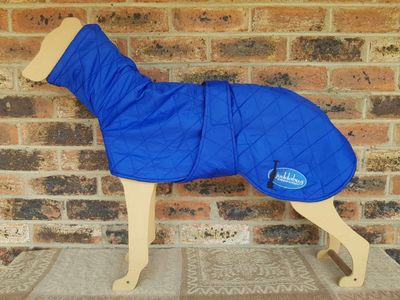Large quilted coat - Royal Blue