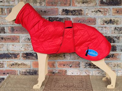 Large quilted coat - Red