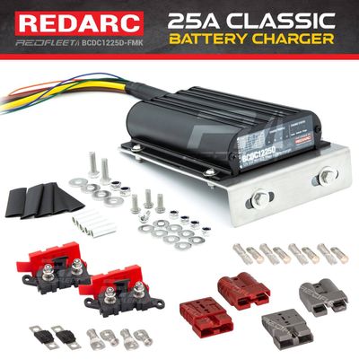 REDARC 25A Classic BCDC1225D 12V / 24V DC to DC Dual Battery Under Bonnet Vehicle Charger