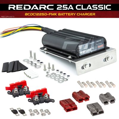 REDARC 25A Classic BCDC1225D 12V / 24V DC to DC Dual Battery Under Bonnet Vehicle Charger