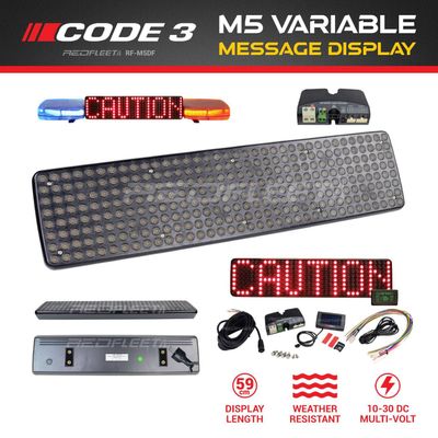 CODE 3 M5 Matrix L.E.D. Variable Message Display Board with OLED Controller for Vehicles