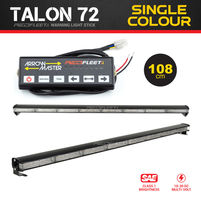 TALON 8 Head 72 L.E.D. AMBER Directional Arrow Warning Smart Light Stick