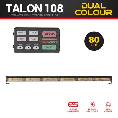 TALON 6 Head 108 L.E.D. Full Dual Colour Directional Warning Smart Light Stick