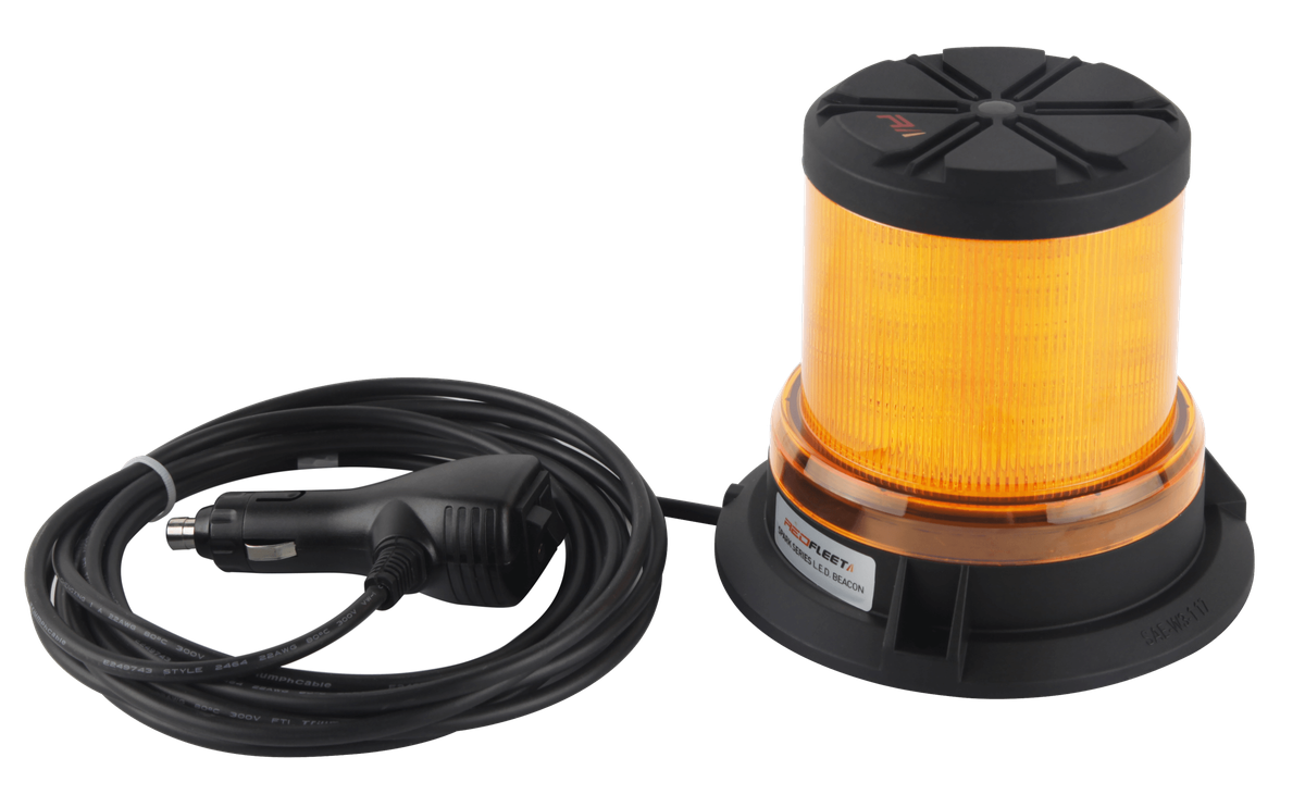 REDFLEET  SPARK Series 24 L.E.D. Amber Beacon Flashing & Rotating​ Light  SAE CLASS 1, L.E.D. Beacon Lights