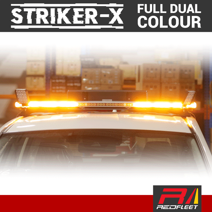 STRIKER-X (127cm / 50inch) &quot;Dual-Colour&quot; Heavy-Duty L.E.D. Warning Light Bar