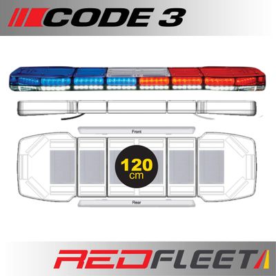 120CM - CODE 3 PURSUIT 25 Series L.E.D. Warning Light Bar