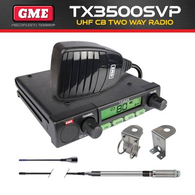 GME TX3500SVP UHF CB Two Way In Car Vehicle Radio Value Pack