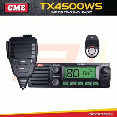 DISCONTINUED - GME TX4500WS DIN Size UHF CB Two Way In Car Vehicle Radio with Wireless PTT