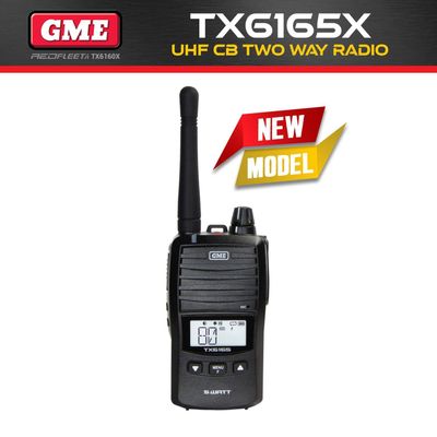 GME TX6165X IP67 UHF CB Handheld Portable Two Way Radio TX6165X