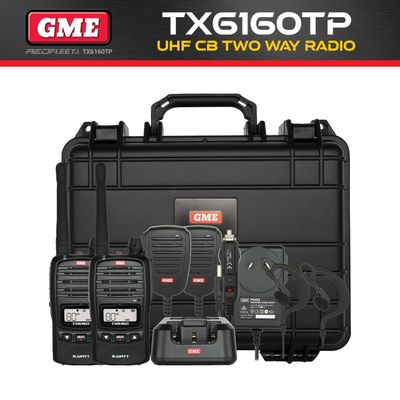 GME TX6160TP Tradie Pack IP67 UHF CB Handheld Portable Two Way Radio