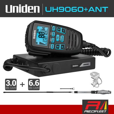 UNIDEN UH9060+ANT Accessory Pack UHF CB Two Way In Car Vehicle Radio
