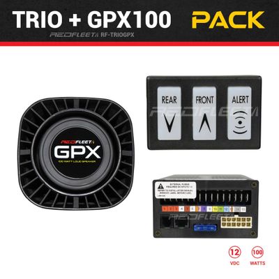 TRIO 1000 Series Siren + GPX100 Speaker Bundle Pack