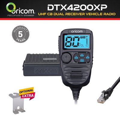 ORICOM DTX4200XP Premium Dual Receive Controller Speaker Mic UHF CB Two Way Vehicle Radio