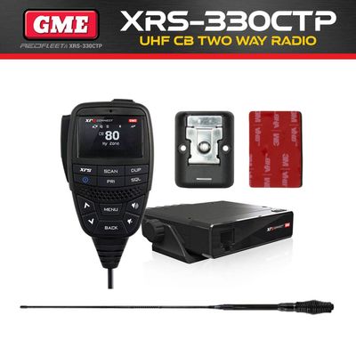 GME XRS-330CTP Hi-Gain Antenna Touring Pack UHF CB Two Way In Car Vehicle Radio