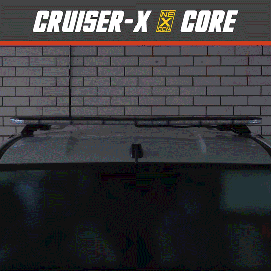 CRUISER-X CORE NEX-GEN Dual Colour (122cm 48inch) L.E.D. Safety Emergency Warning Vehicle Light Bar