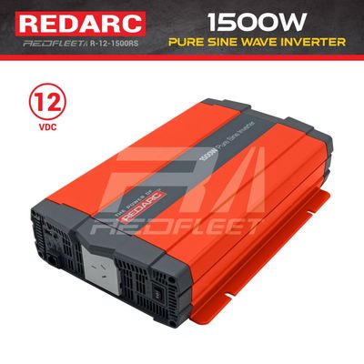 REDARC 1500W 12V or 24V DC Pure Sine Wave 240V AC Power Inverter for Vehicles