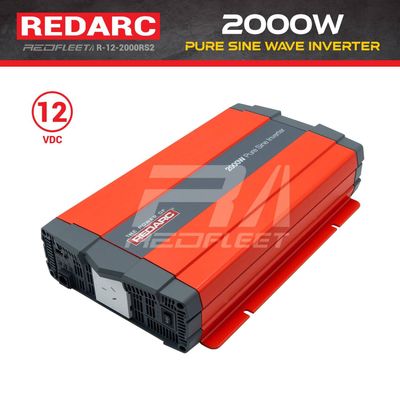 REDARC 2000W 12V or 24V DC Pure Sine Wave 240V AC Power Inverter for Vehicles