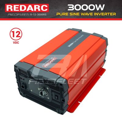 REDARC 3000W 12V or 24V DC Pure Sine Wave 240V AC Power Inverter for Vehicles