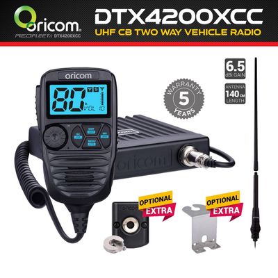 ORICOM DTX4200XCC CROSS-COUNTRY Pack - UHF CB Radio + 140cm ANU1200 Antenna Kit