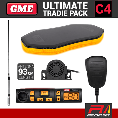 GME TX3100VP UHF CB Radio + REDFLEET Tradie Pack