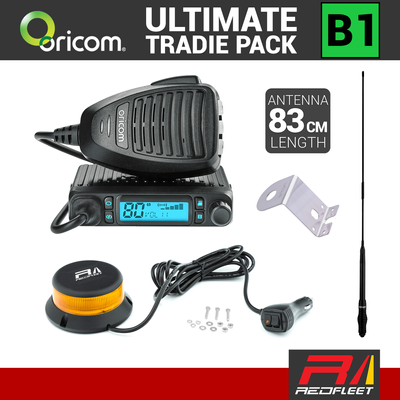 ORICOM DTX4300PK UHF CB Radio + REDFLEET Tradie Pack