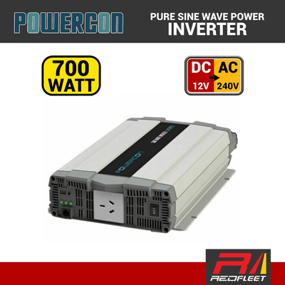 POWERCON 700 Watt 12V DC Pure Sine Wave Inverter for Vehicles
