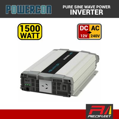 POWERCON 1500 Watt 12V DC Pure Sine Wave Inverter for Vehicles