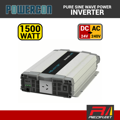 POWERCON 1500 Watt 24V DC Pure Sine Wave Inverter for Vehicles