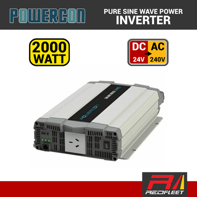POWERCON 2000 Watt 24V DC Pure Sine Wave Inverter for Vehicles
