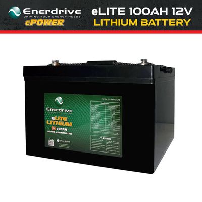 100Ah 12V DC ENERDRIVE eLITE LiFePO4 Lithium Battery