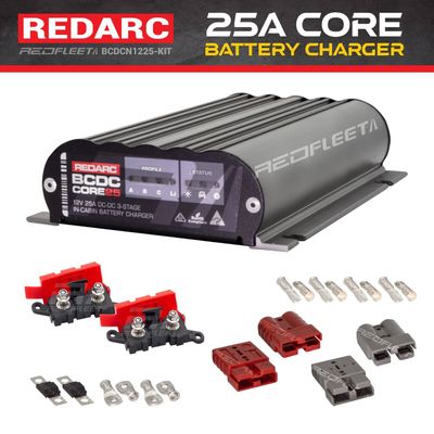 REDARC 25A BCDCN Core 12V / 24V DC to DC Dual Battery In-Cabin Vehicle Charger BCDCN1225