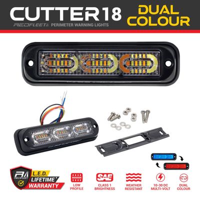 DISCONTINUED - CUTTER 18 L.E.D. (DUAL-COLOUR) Low Profile Surface Mount Perimeter Light