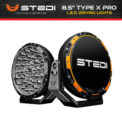 PAIRED SET of 8.5&quot; inch TYPE-X PRO STEDI L.E.D. High Performance Driving Spot Lights
