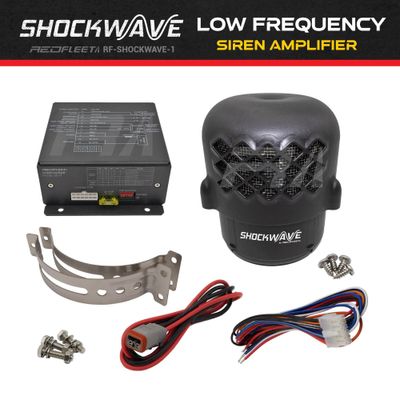 REDFLEET SHOCKWAVE Low Frequency Siren Amplifier Speaker Warning System Emergency Response High Risk