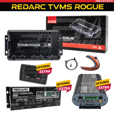 REDARC TVMS ROGUE Control Module TVMS1240 Optional REDVISION Display DISP4300-RC