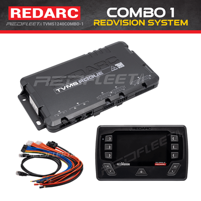 REDARC COMBO-1 TVMS ROGUE Control Module with REDVISION Display TVMS1240COMBO-1